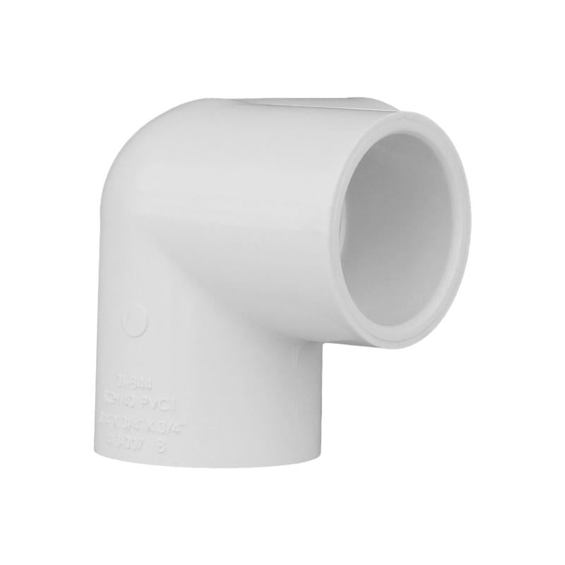 Charlotte Pipe Schedule 40 3/4 in. Slip X 3/4 in. D Slip PVC Side Outlet Elbow 1 pk