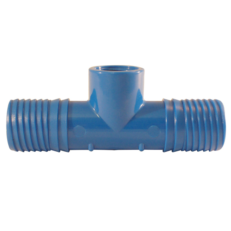 Apollo Blue Twister 1 in. Insert in to X 1 in. D Insert Polypropylene Tee 1 pk