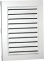 Duraflo 626120-00 Gable Vent, 27-1/2 in L, 21-1/2 in W, Polypropylene, White