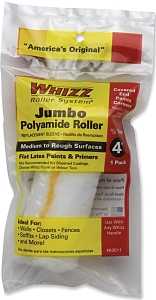 Whizz 60011 Roller Cover, 1/2 in Thick Nap, 4 in L, Polyamide Cover, 1/PK