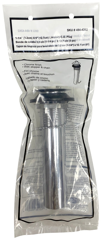 ProSource TW0911-3L Lavatory C.O. Plug, Chrome