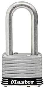 Master Lock 1SSKADLFHC Padlock, Keyed Alike Key, 5/16 in Dia Shackle, 1-1/2 in H Shackle, Stainless Steel Shackle