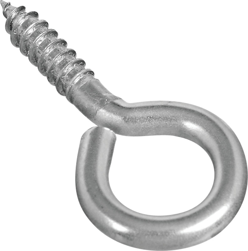 National Hardware 2016BC Series N220-467 Screw Eye, #4, 0.94 in L Thread, 2.19 in OAL, Stainless Steel, Pack of 20