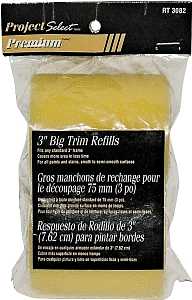 Linzer RT3082 Roller Cover, Yellow, 3 in L, Foam Cover, 12/PK, Pack of 12