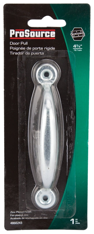 ProSource LR-008-PS Door Pull, 3/4 in W, 4-3/4 in D, 1-3/16 in H, Steel, Zinc Plated