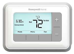 Honeywell RTH7560E1001/E Programmable Thermostat, Backlit Display, White