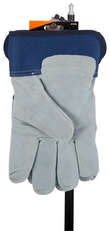 Diamondback JF 6317 Gloves, For All Genders, L, 11.5 in L, Continuous Thumb, Wide Safety Cuff, Polyester Lining, Blue