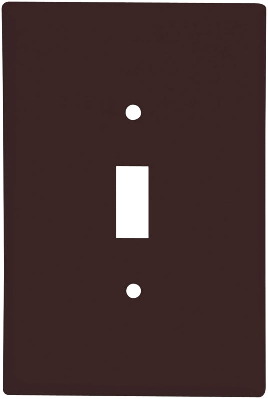 Eaton Wiring Devices 2144B-BOX Wallplate, Oversized, 4-1/2 in L, 2-3/4 in W, 1-Gang, Thermoset, Brown, High-Gloss, Pack of 10
