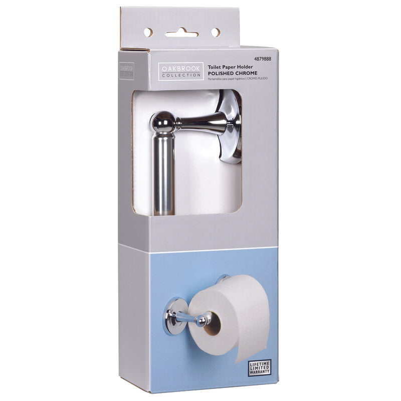 OakBrook Polished Chrome Toilet Paper Holder