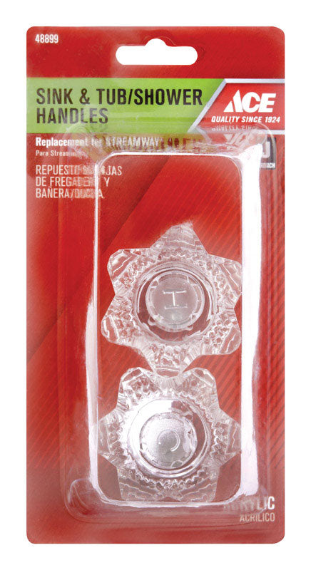 Ace Clear Sink and Tub and Shower Faucet Handles
