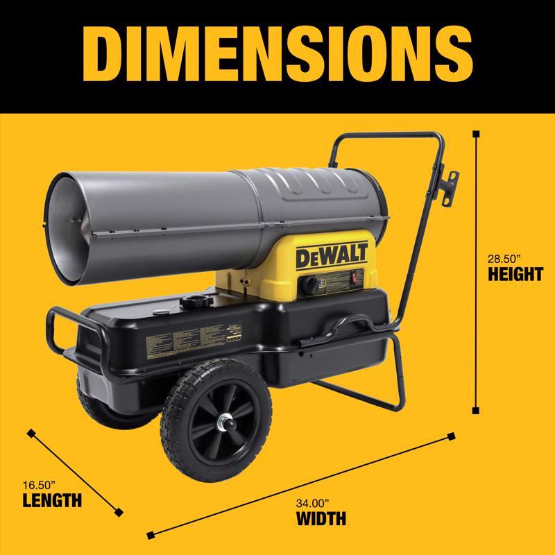 DeWalt 140000 Btu/h 3000 sq ft Forced Air Diesel/Kerosene Heater