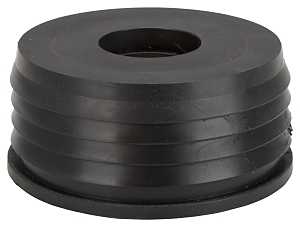 ProSource 44U-139 Hub Donut, 4 x 1-1/2 in, PVC, Black