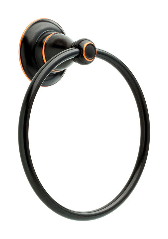 Delta Porter Oil Rubbed Bronze Towel Ring - Die Cast Zinc Bathroom Accessory