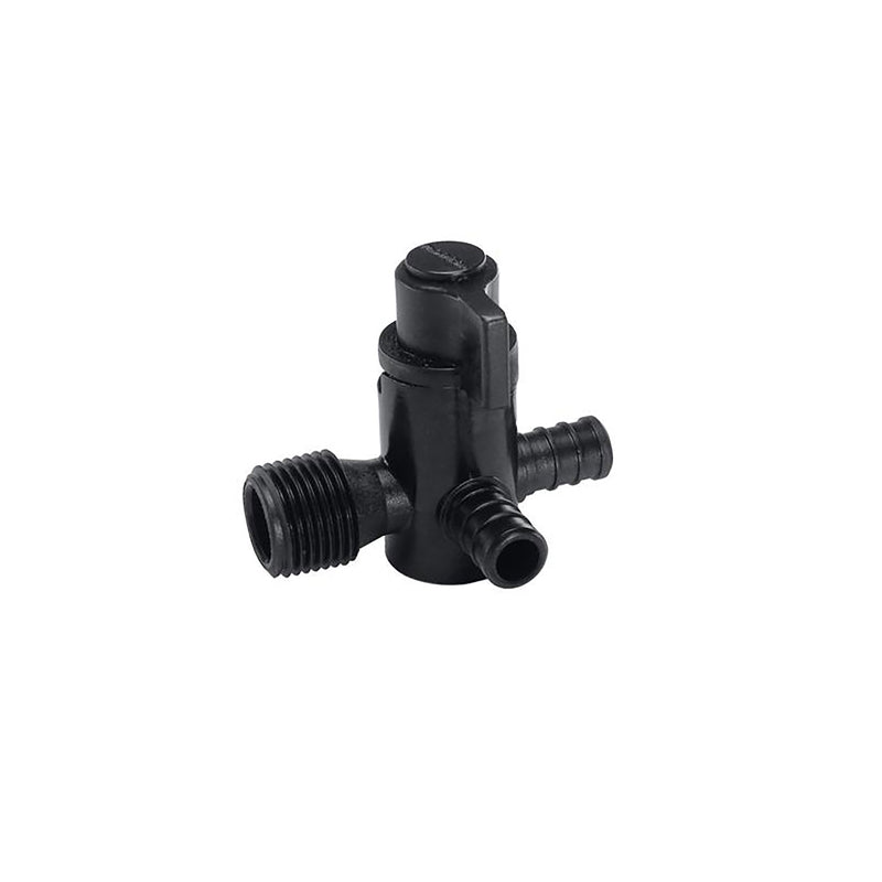 Flair-It Ecopoly 1/2 in. Crimp X 1/2 in. MPT Plastic 3-Way Valve