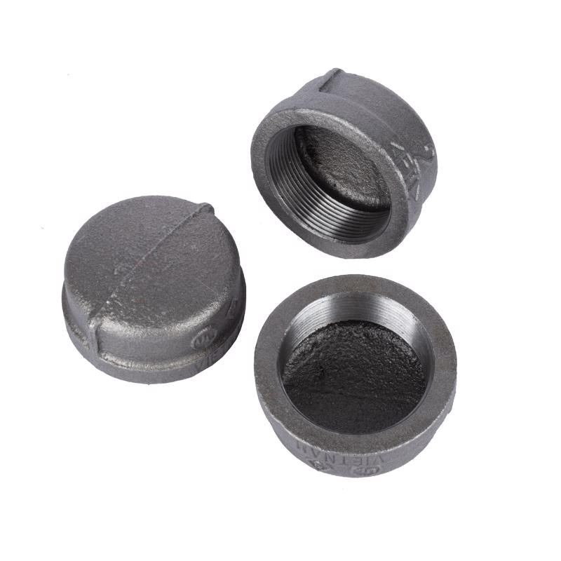 STZ Industries 2-1/2 in. FIP each Black Malleable Iron Cap