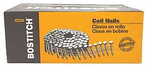 Bostitch C8R90BDSS-316 Series Siding Nail, Wire Coil Collation, 2-1/2 in L, Stainless Steel, Ring Shank