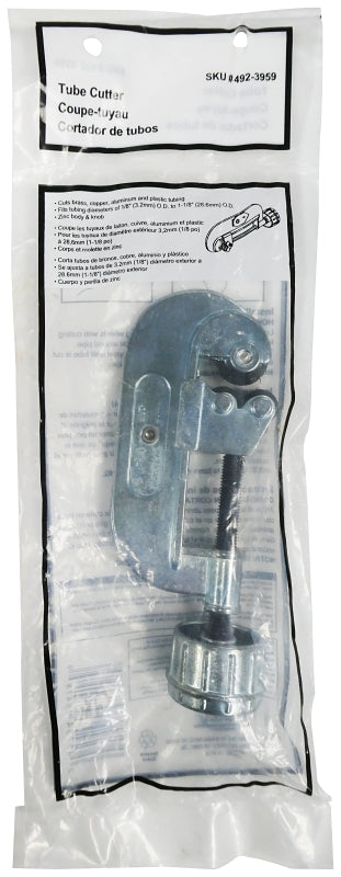 ProSource 24481-3L Tube Cutter, 1-1/8 in Max Pipe/Tube Dia, 1/8 in Mini Pipe/Tube Dia, Steel Blade