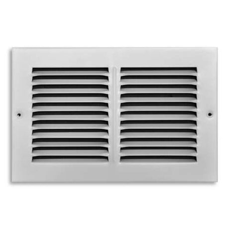 Tru Aire 6 in. H X 10 in. W 1-Way Powder Coat White Steel Return Air Grille