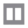 Leviton Decora Light Gray 2 gang Polycarbonate Decorator Screwless Wall Plate 1 pk
