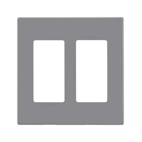 Leviton Decora Light Gray 2 gang Polycarbonate Decorator Screwless Wall Plate 1 pk