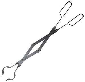 Simple Spaces A701BK-C Fireplace Tongs, 26 in L