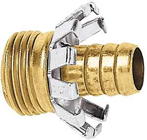 Gilmour 858014-1001 Hose Coupling, 5/8 in, Male, Brass