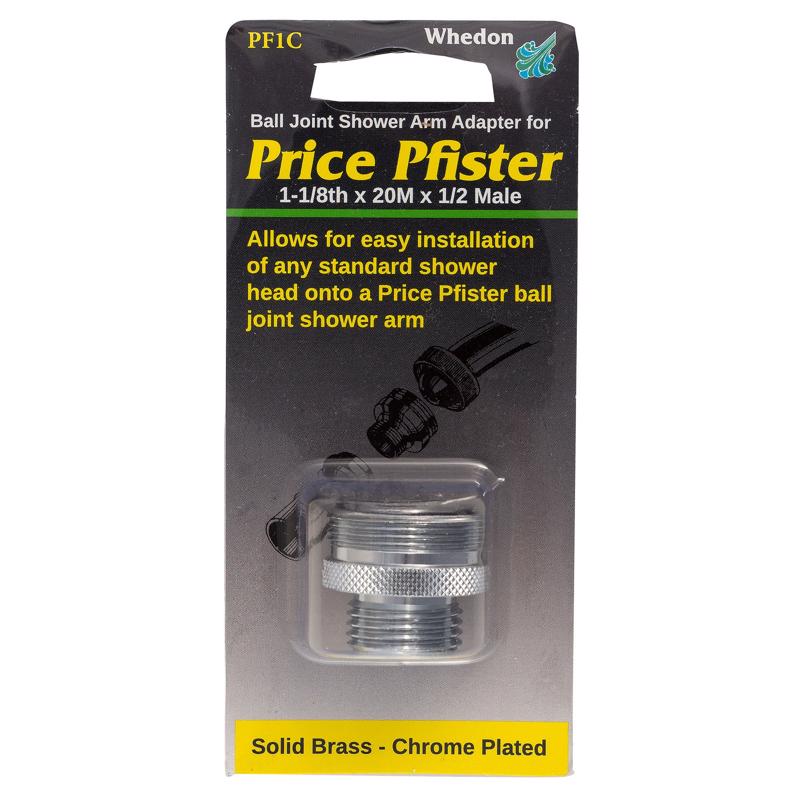 Whedon Pfister Chrome Brass 1-1/8 in. Shower Arm Adapter
