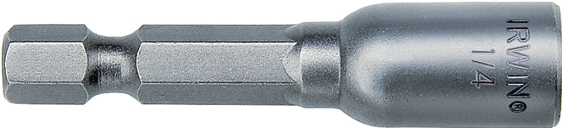 Irwin 3547321C Series Nutsetter, 1/2 in Dia, 5/16 in Drive, Lobular Drive, 1-7/8 in L, 1/4 in L Shank, Hex Shank, 1/PK