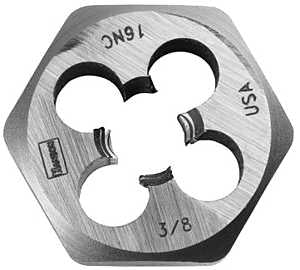 Irwin 9434 Machine Screw Die, 3/8-16 Thread, NC Thread, Right Hand Thread, HCS