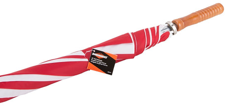 Diamondback TF-06-RD/WHT Golf Umbrella, Round Canopy, Nylon Fabric, Red/White Fabric, 29 in OAH