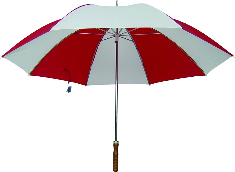 Diamondback TF-06-RD/WHT Golf Umbrella, Round Canopy, Nylon Fabric, Red/White Fabric, 29 in OAH