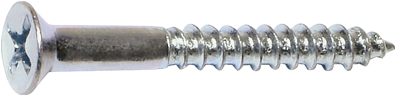 Midwest Fastener 02578 Screw, #10 Thread, 1 in L, Coarse Thread, Flat Head, Phillips Drive, Sharp Point, Steel, Zinc