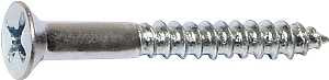 Midwest Fastener 02582 Screw, #10 Thread, 2 in L, Coarse Thread, Flat Head, Phillips Drive, Sharp Point, Steel, Zinc