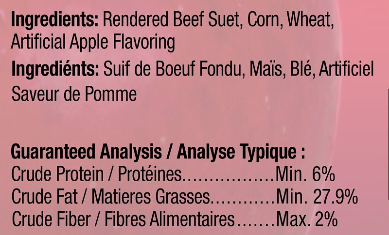 Heath DD-13 Suet Cake, All-Season, Apple Dough, 11.25 oz, Pack of 12