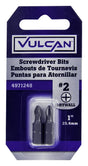 Vulcan 309291OR Screwdriver Bit, Hex Shank, S2 Chrome Molybdenum Steel