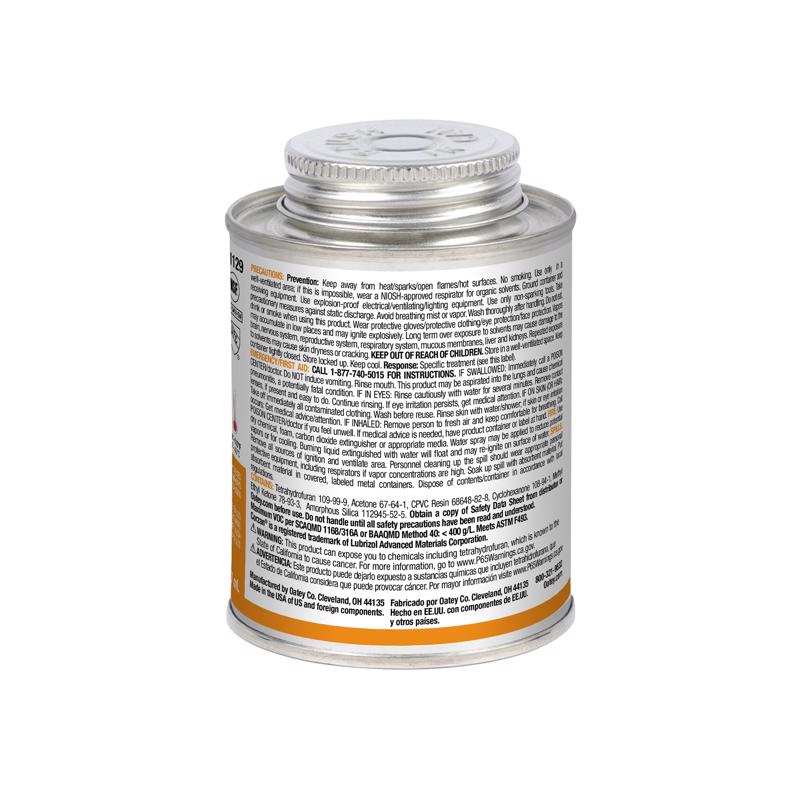 Oatey Orange Cement For CPVC 8 oz