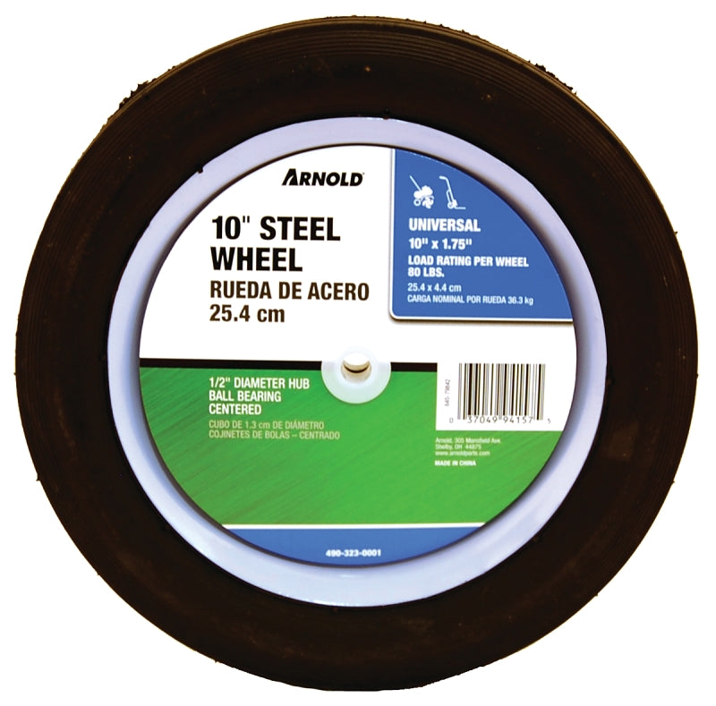 Arnold 490-323-0001 Tread Wheel, Semi-Pneumatic, Steel