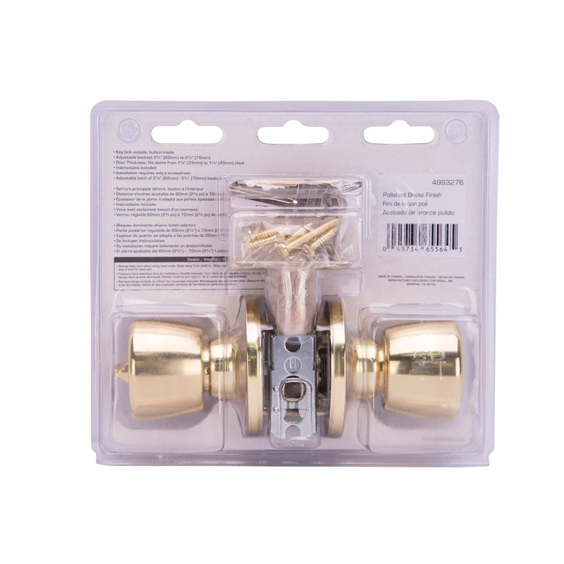 ProSource TS700BRA4V Entry Knob, Stainless Steel, K3, KW1 Keyway, 3 Grade, Pack of 3