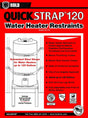 Holdrite Quick Strap Series QS-120 Water Heater Strap, Steel, For: Up to 120 gal Water Heaters