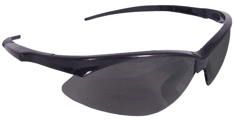 Radians AP1-20-GF12 Safety Glasses, Smoke Lens, Black Frame, Hard-Coated Lens, Pack of 12