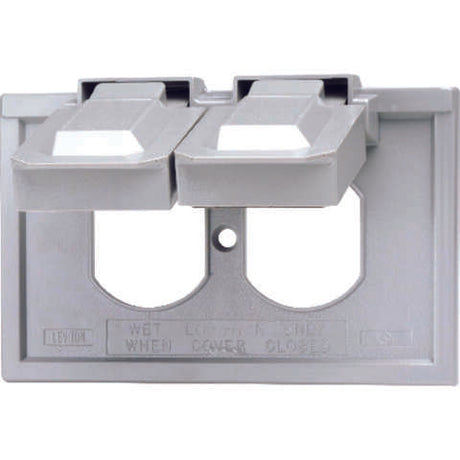Leviton Rectangle Thermoplastic 1 gang Weatherproof Cover