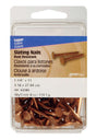 HILLMAN 1-1/4 in. Slate Copper Nail Flat Head, Pack of 5