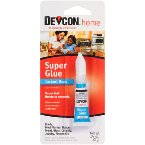 Devcon High Strength Cyanoacrylate Super Glue 0.07 oz, Pack of 12