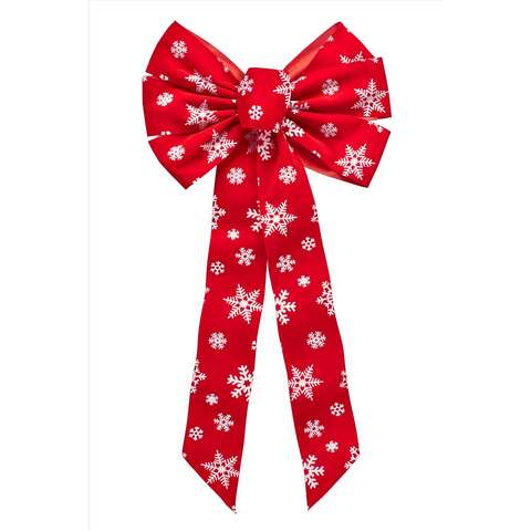 Holiday Trims Red/White Striped Christmas Bow 26 in., Pack of 12