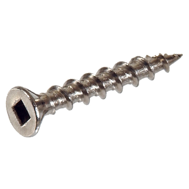 HILLMAN Project Center No. 10 in. X 2-1/2 in. L Stainless Steel Square Flat Head Deck Screws 25 lb 2