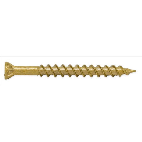HILLMAN Power Pro No. 8 X 1-5/8 in. L Star Bronze Ceramic Coarse Trim Screws 166 pk