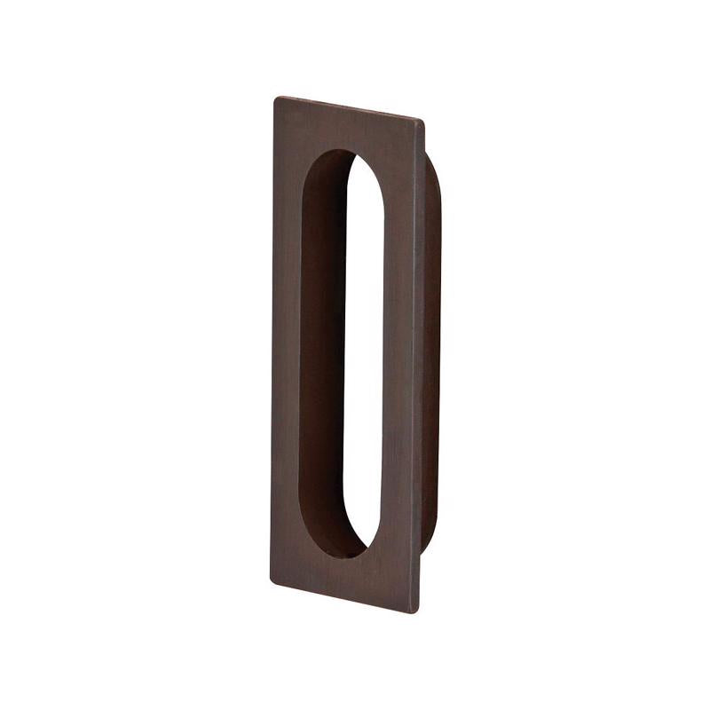 Schlage Ives Series 222B10B Rectangular Pull, 1-5/16 in W, 15/32 in D, 3-1/8 in H, Brass, Oil-Rubbed Bronze
