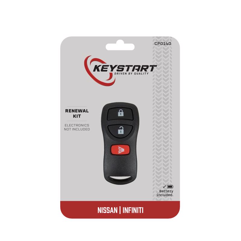 KeyStart Renewal KitAdvanced Remote Automotive Key FOB Shell CP014 Single For Nissan Infiniti