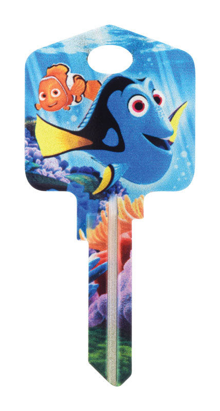 HILLMAN Disney Dory House/Padlock Universal Key Blank KW1/10 Single, Pack of 5