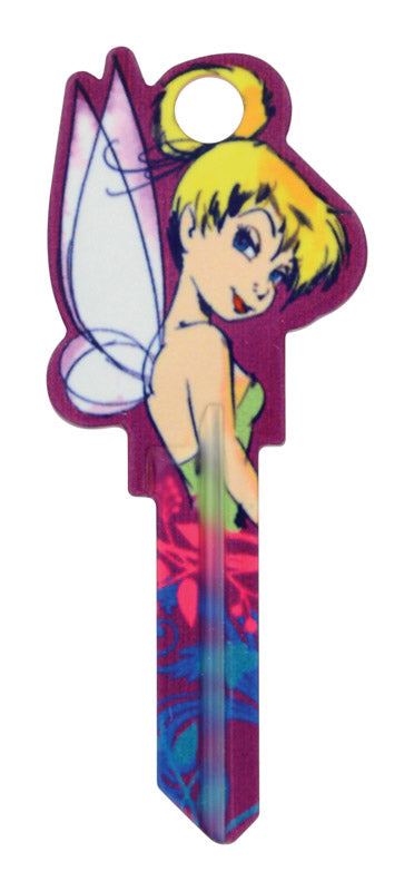 HILLMAN Disney Tinker Bell House/Padlock Universal Key Blank KW1/10 Single, Pack of 5
